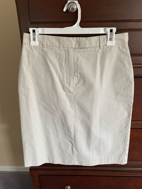 Brooks Brothers Cream Pencil Skirt